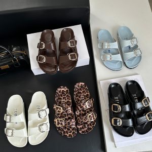 2025 Spring Double Buckle Classic Women's Slippers