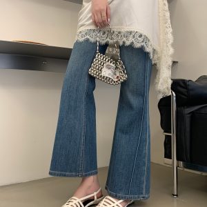 2026 New Korean Style Women's Open Toe Sandals Summer Square Toe One-Strap Buckle Comfortable Fashion Shoes