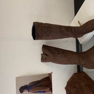 2025 New Autumn Winter Small Square Toe Height Increasing Tall Boots Slim Boots Over Knee Fashion Comfortable Riding Boots - Style fd9760