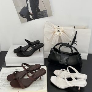 2025 New Simple Elegant Women High Heel Slippers