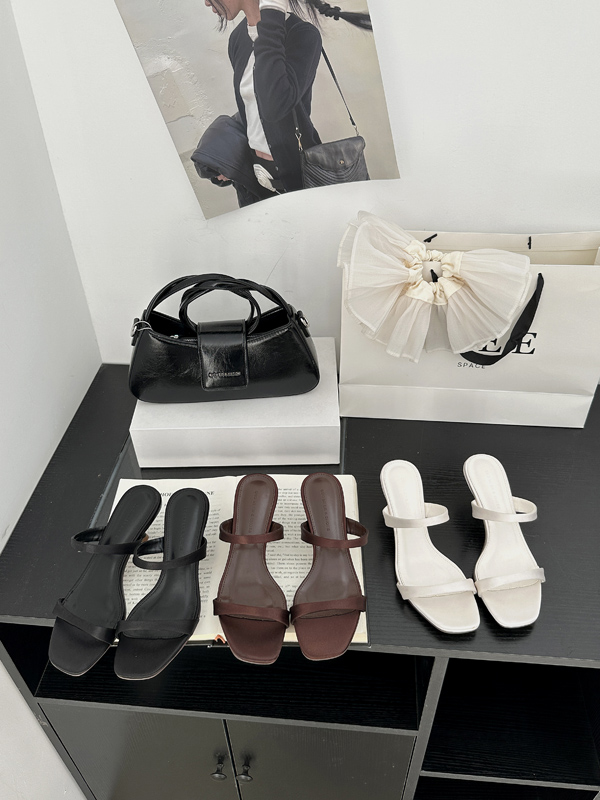 2025 New Simple Elegant Women High Heel Slippers - Image 2