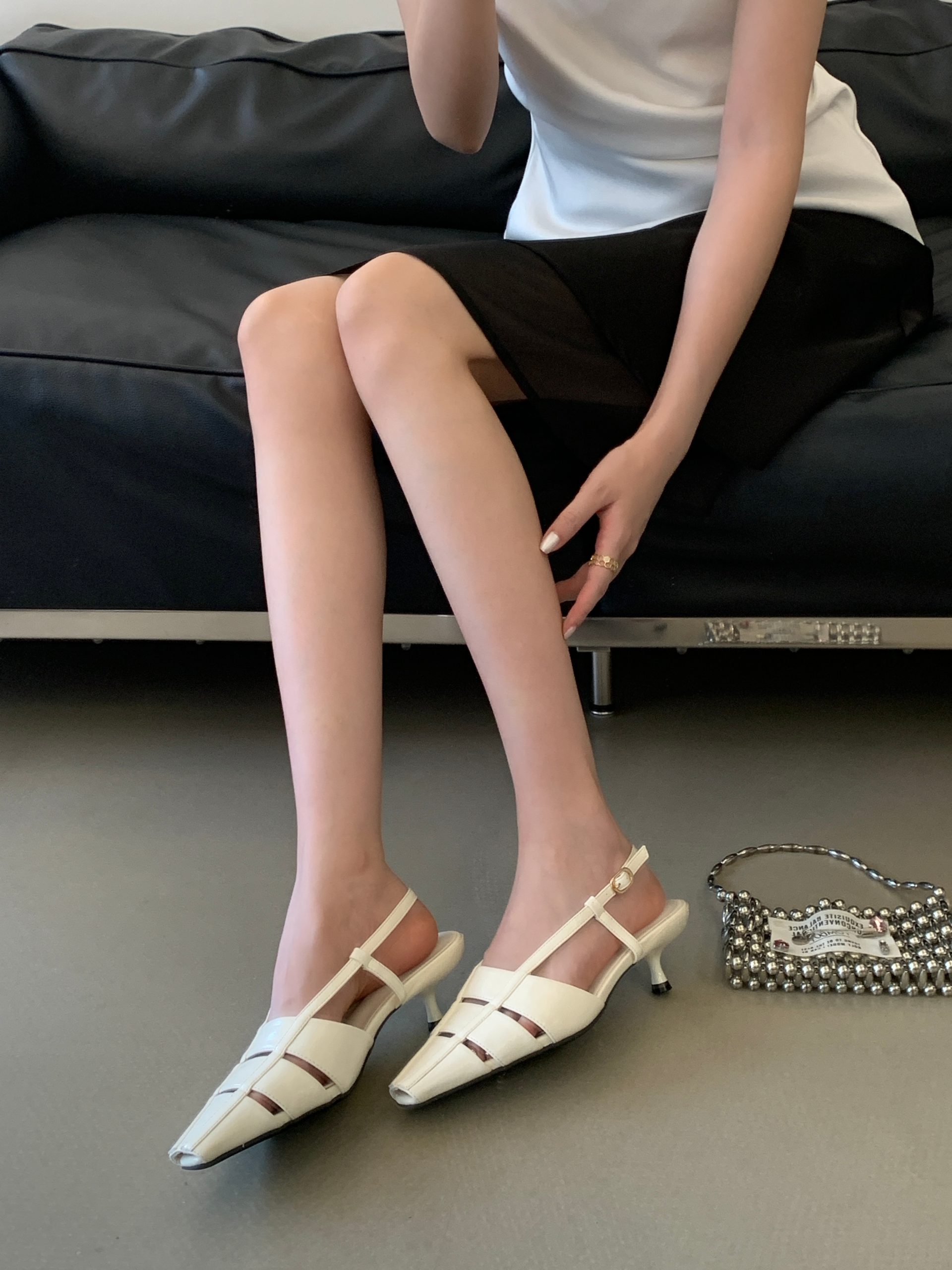 2026 New Korean Style Women's Open-Toe High Heel Square Toe Strap Sandals Summer Thin Heel Fashion Shoes - Image 2