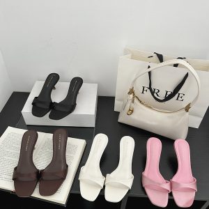 Spring New One-Shoulder Elegant Women's High Heels